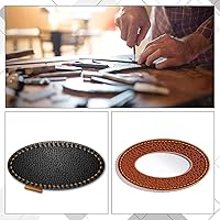 Vista 4 de SUPERDANT Herramientas elípticas de perforación de cuero, troqueladora, molde de corte, juego de troqueles de acero de alto carbono, herramienta