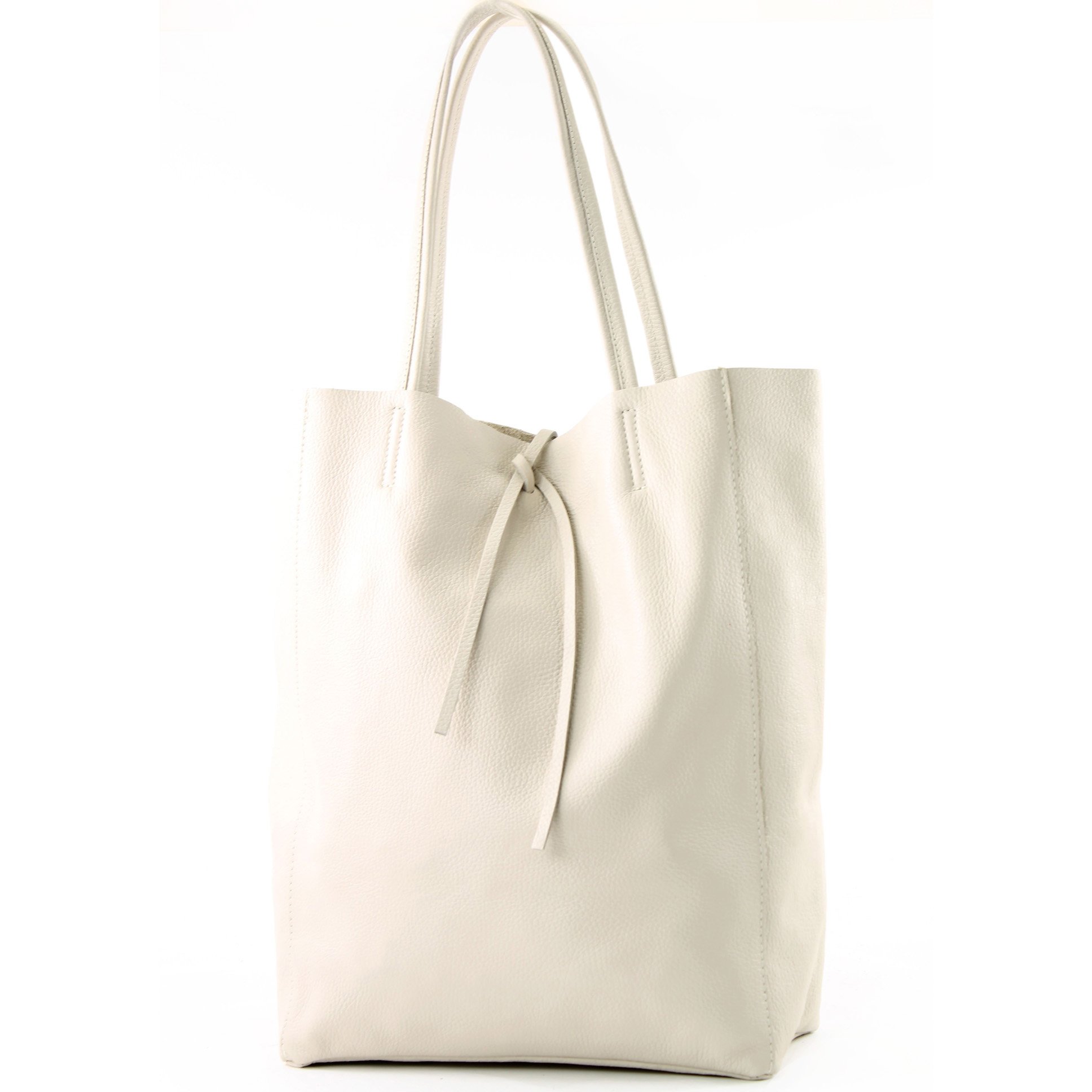 modamoda de T163 - Bolso de piel para mujer (tamaño grande, con bolsillo interior, fabricado en Italia)