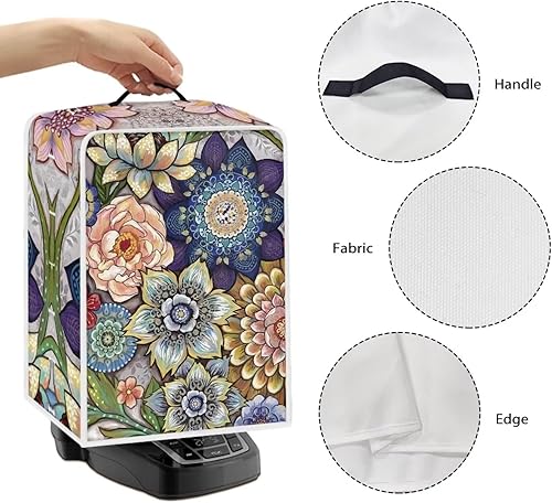 Miniatura 6 de Kathyboom Fundas bohemias para cafetera, resistentes al polvo, a las manchas, para electrodomésticos de cocina pequeños, cafeteras, protector para