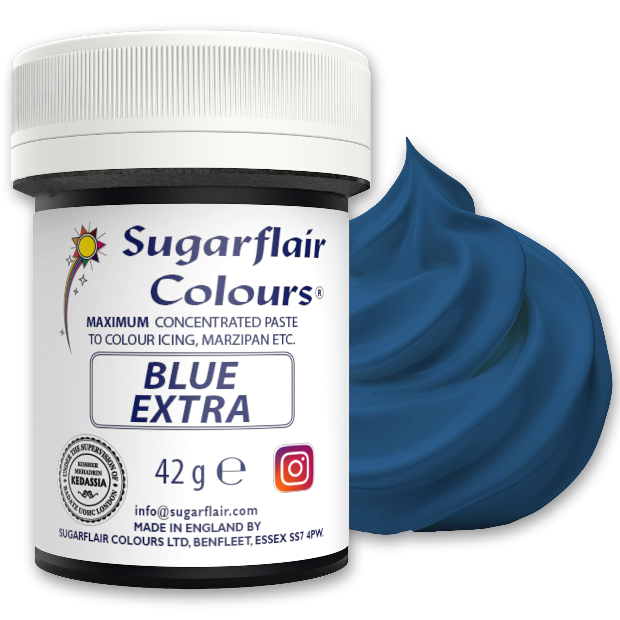 Sugarflair Maximum Concentrated Paste Edible Food Colouring 42g - Blue Extra