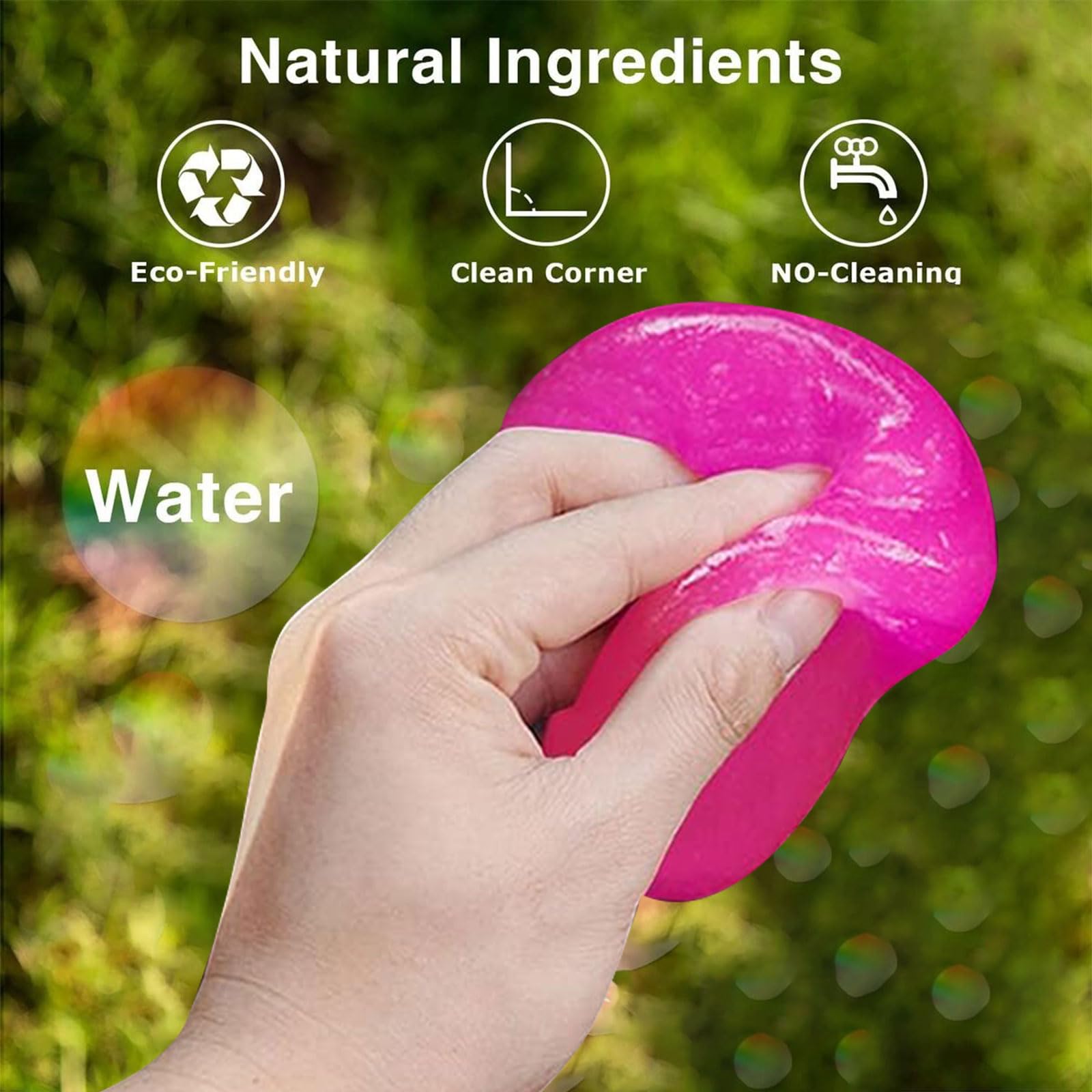 Toaren Lot de 4 Gel Nettoyant Voiture,Gels Nettoyants pour l'intérieur de la Voiture Slime de Nettoyage Poussière Voitures Nettoyeur Clavier Slime Nettoyage,Doux et Flexible,pour Ordinateur Imprimante