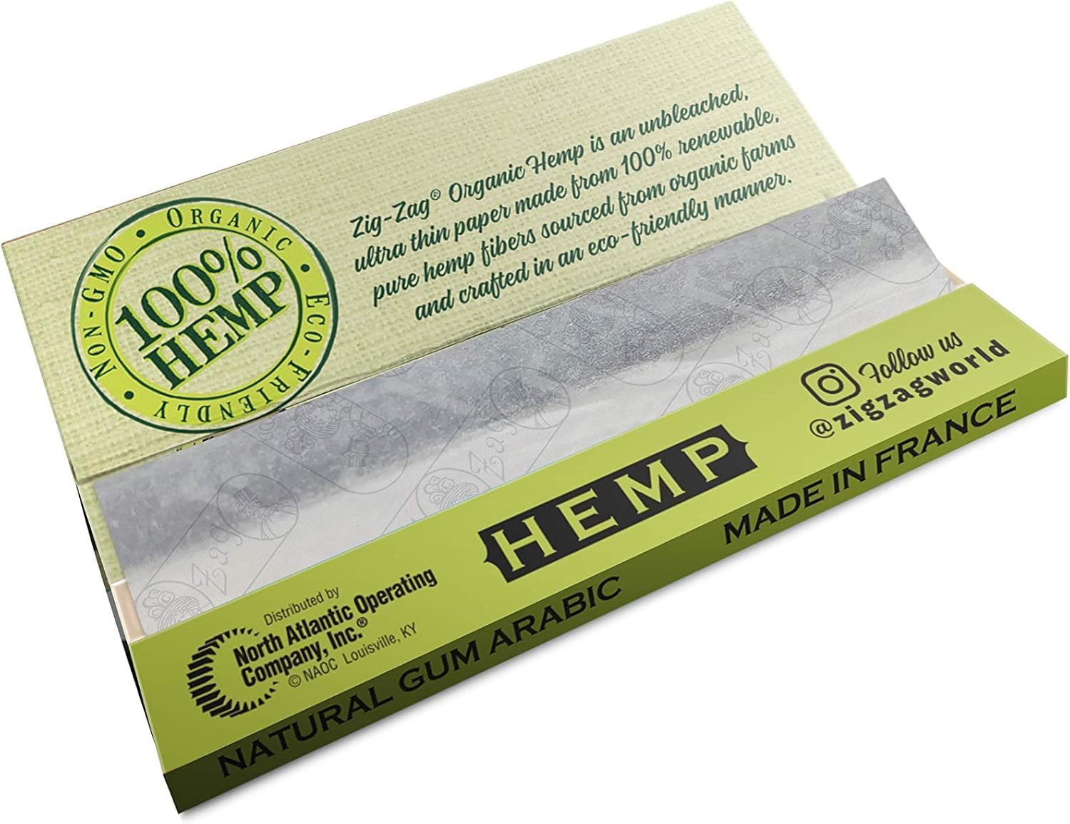 Zig Zag Hemp Rolling Papers 1¼ Size (48 Booklets) 50 Sheets Each