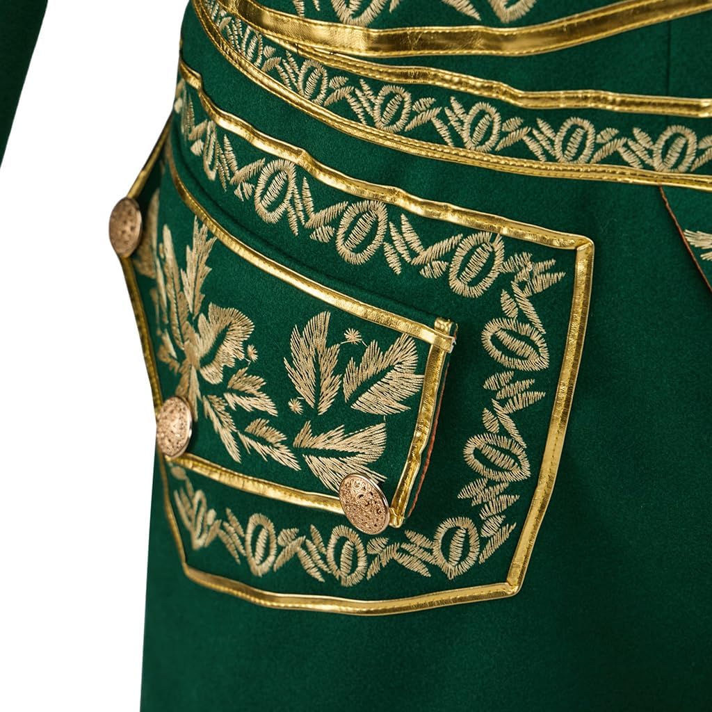 Men's Medieval Tuxedo Jacket Tailcoat Gothic Steampunk Victorian Vintage Embroidery Frock Coat