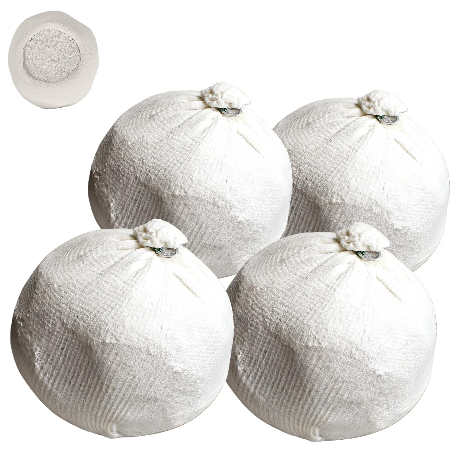 Suupii 4 Pcs Rock Climbing Chalk Ball, Professional Gymnastics Chalk Ball White 56g, For Gym Gymnastics Weight Lifting Gymnastics Multi Functional Use With Bag Preventing Slips