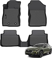 AUXKO All-Weather TPE Floor Mats for Subaru Crosstrek & Impreza 2024-2026 - Custom Fit 1st & 2nd Row Liners, Odorless, Durable Protection