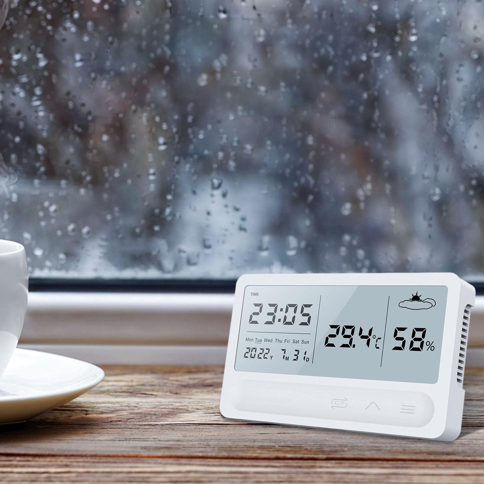 12 Termometri Digitali Igrometri Vaikby LCD - Sensore Temperatura Umidità Con Batteria