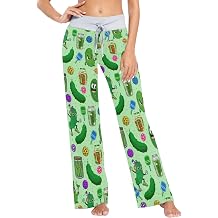 Womens Pajama Pants High-Waist with Drawstring Sleepwear Lounge Pajama Bottoms