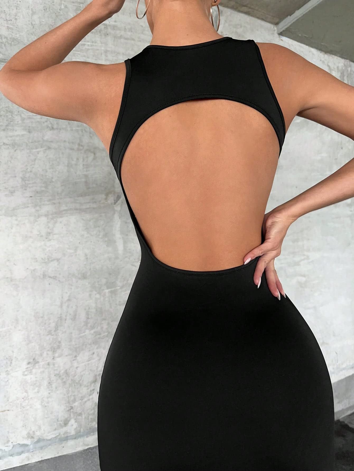 sachin and babi light blue dress Light Blue Sexy Tight Backless Prom Dress with Side Slit