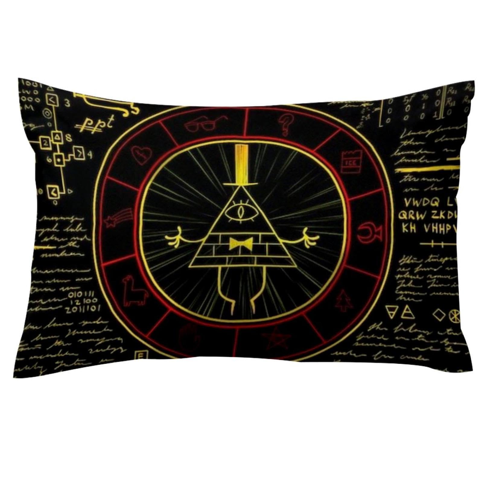 Vapokf Multi Bill Cipher Wheel Zodiac Pillow Covers King 20X36 Inch, Farmhouse Throw Pillow Covers Cushion Case For Spring Home Sofa Couch Decoration