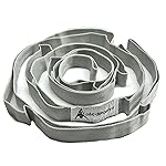 Stretching Strap Yoga Strap with Loops, Stretch Straps for Physical Therapy, Non-Elastic Exercise Strap for Pilates, Dance and Gymnastics with Workout Guide (Silver Gray)