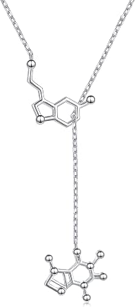 Collar De Molécula De Serotonina, Joyería De Serotonina, Collar De Química, Collar De Ciencia