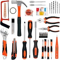 Vista 4 de Yougfin - Kit de herramientas con taladro, taladro eléctrico inalámbrico de 20 V con 2 baterías y cargador de taladro, kit combinado para hombres