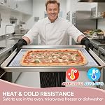 Silicone Baking Mat Non-Stick: Extra Large 91x61cm Pastry Mat for Rolling Dough - Baking Sheet with Measurement Guide for Kitchen - Heat-Resistant & Reusable Pizza/Fondant Accessories for Baker