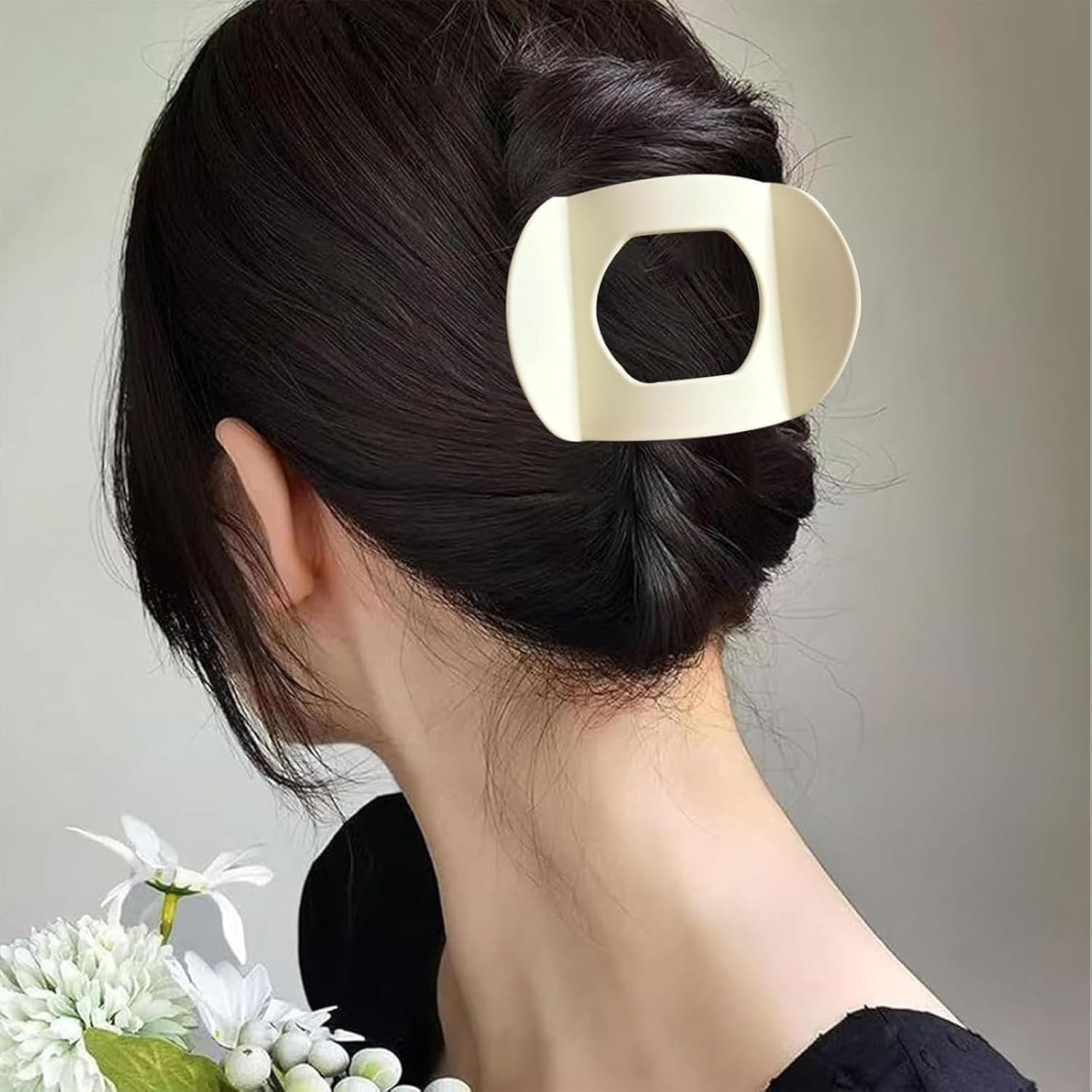 6 Pack Large Flat Hair Clips for Women Girls, French Strong Hold French Claw Clips Hair Barrettes for Thin Hair - Image 6