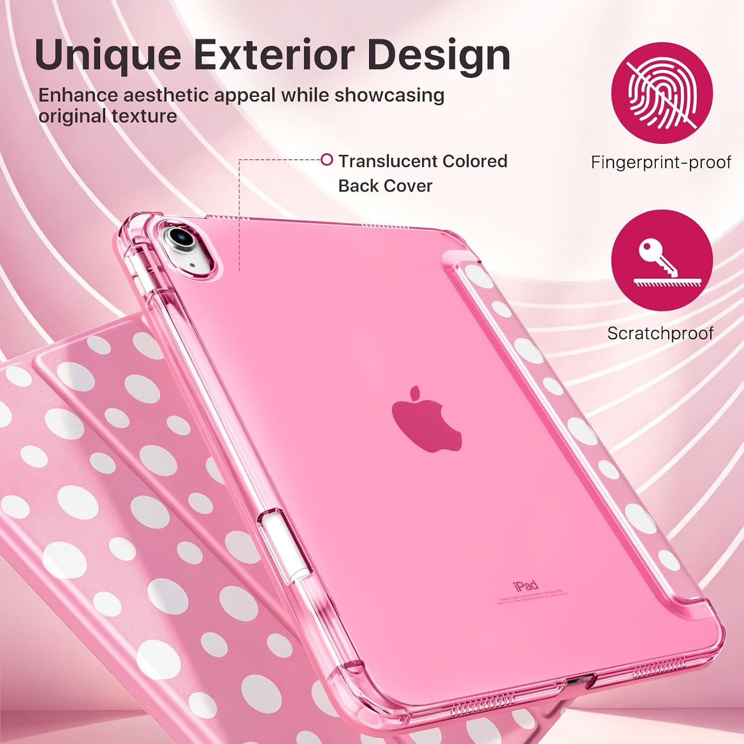 MoKo Cute Case for iPad A16 11th/10th Generation with Pencil Holder image 5