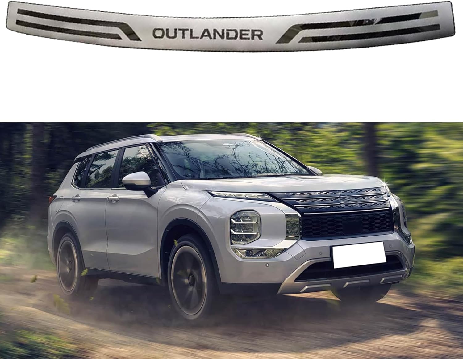 Car Rear Bumper Guard Protector for Mitsubishi Outlander 2023 2024 2025 Accessories, Easy Mount Installation，Achieve a Sturdy, Professional fit.