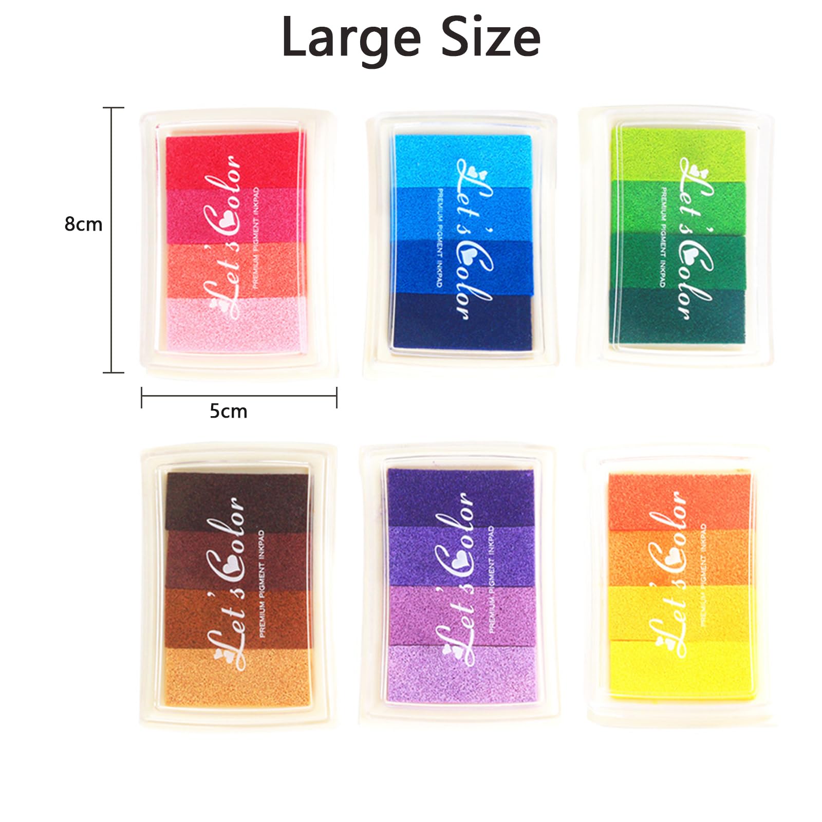 24 Tampons Encreurs Lavables Bestele – Couleurs Vives – DIY Empreintes – Encre à Base D'eau – Dès 3 Ans