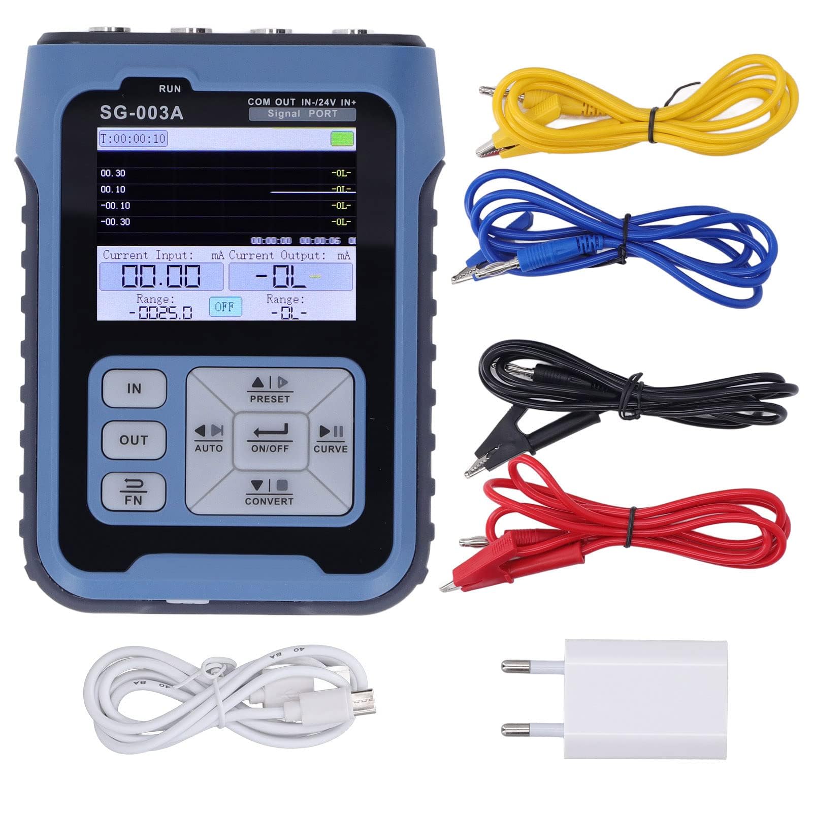 SG 003A Generatore di Sorgenti di Segnale Multifunzionale Modalità di Segnale Multiple Funzione di Uscita Automatica Display Digitale da 2,4 Pollici Generatore di Frequenza di Tensione per il Debug