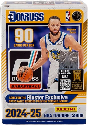 Miniatura 2 de Caja de baloncesto Panini Donruss 2024-25 - Tarjetas coleccionables oficiales de la NBA, incluye novatos, insertos y paralelos clasificados, caja de
