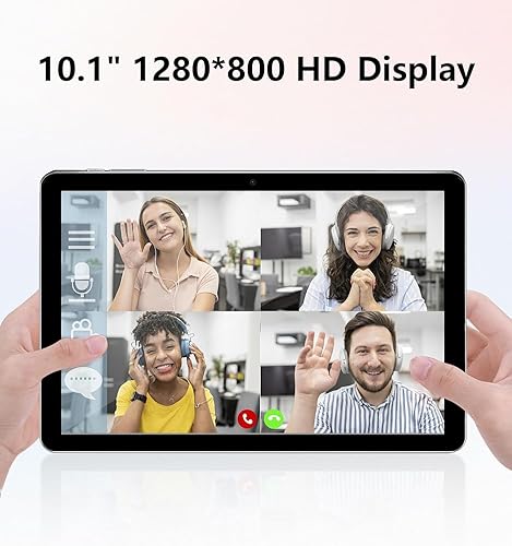 Miniatura 10 de Android Tablet, 10.1 inch Android 13 Tablets 6GB RAM 64GB ROM 1TB Expand, 1280x800 IPS HD Touchscreen,6000mAh Battery, Bluetooth, Dual Camera, GMS,