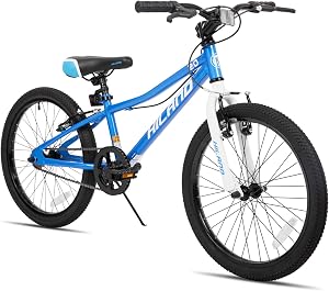 HILAND 20/24 inch Kids Bike for Age 5-12, Kids Mountain Bike for Boys Girls, Children Bicycle, Black/Blue/Pink/Green