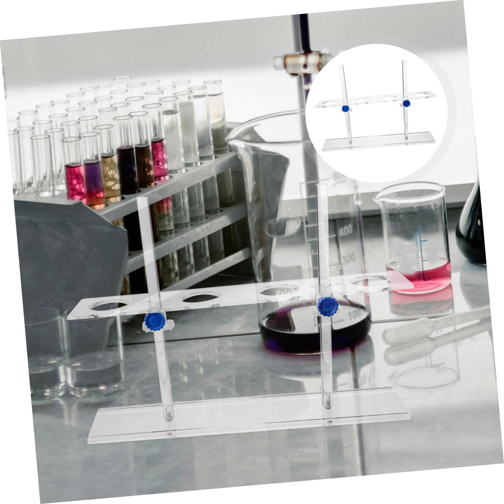 ULTECHNOVO Holz-Retortständer Trichter Unterstützung Chemie Labor Ständer Stange Laborqualität Metallwaren Set Lehrausrüstung für Schullabor (Beige ULTECHNOVO Holz-Retortständer Trichter Unterstützung Chemie Labor Ständer Stange Laborqualität Metallwaren Set Lehrausrüstung für Schullabor (Beige