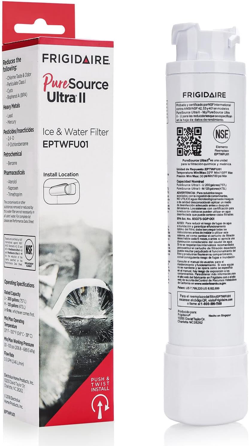 BOOC Compatible Fridge Water Filter for EPTWFU01 WSE6870SA for