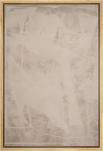 Miniatura 22 de IDEA4WALL Lienzo Enmarcado Impreso Arte de Pared Bloques Marrones y Azules de Mediados de Siglo Ilustraciones Geométricas Abstractas Arte Moderno