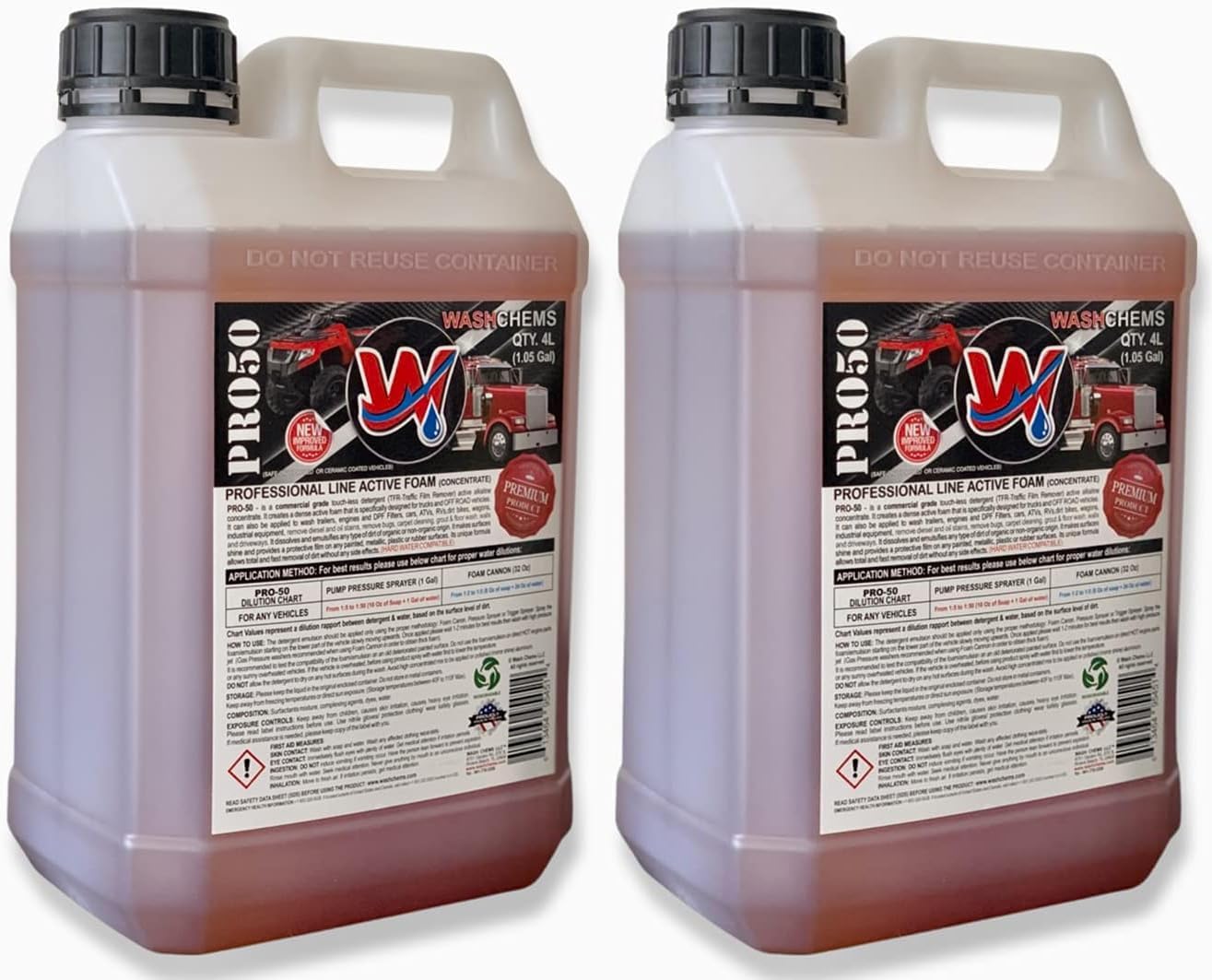 Wash Chems PRO100 Touchless Car Wash Detergent Soap with