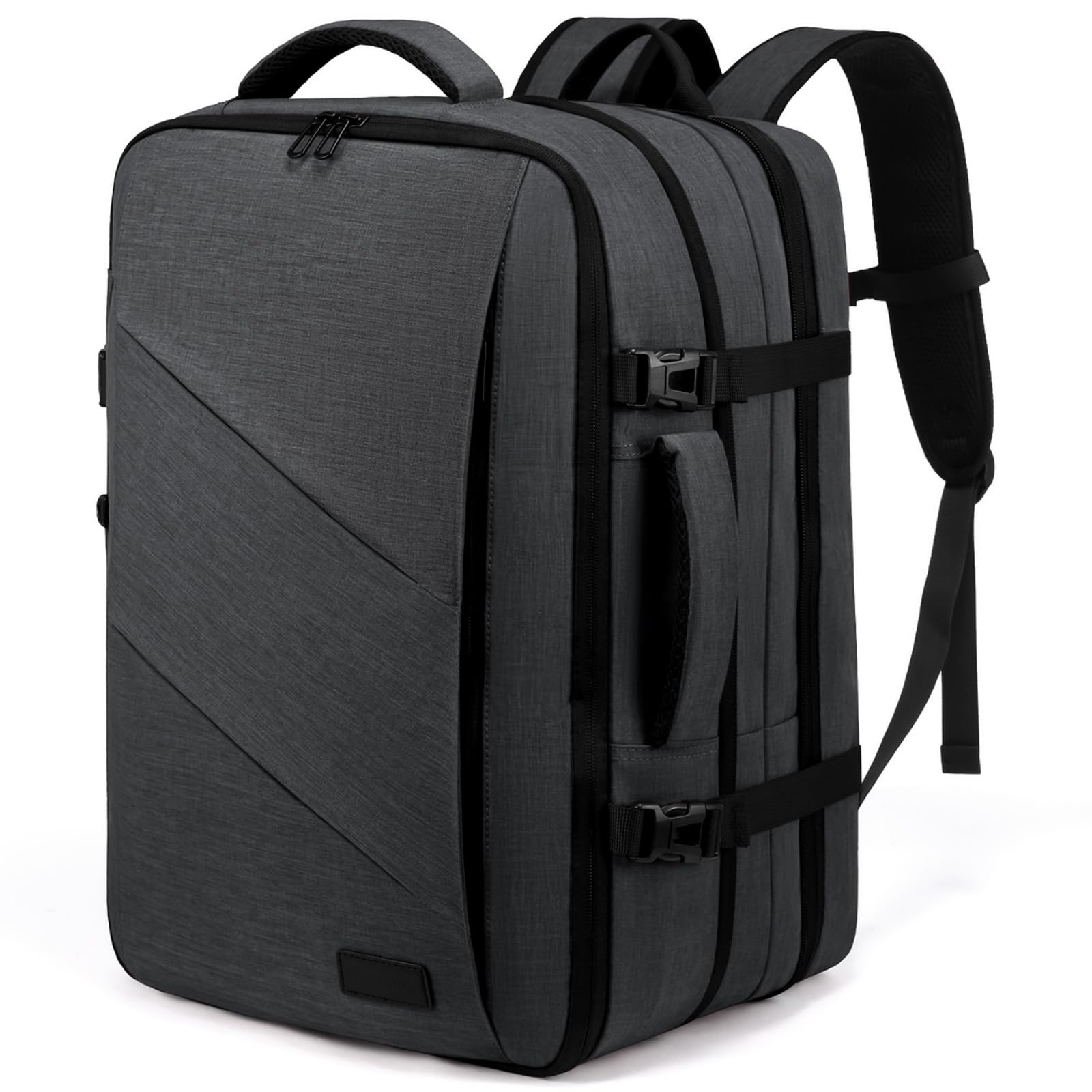 LOVEVOOK Zaino Bagaglio A Mano Per Easyjet 45x36x20 Ryanair Zaino Da Viaggio Per Aeroplano, Zaino Per 17 Pollici Laptop Grande Zaini Da Uomo Donna Per Viaggi Weekender, Grigio