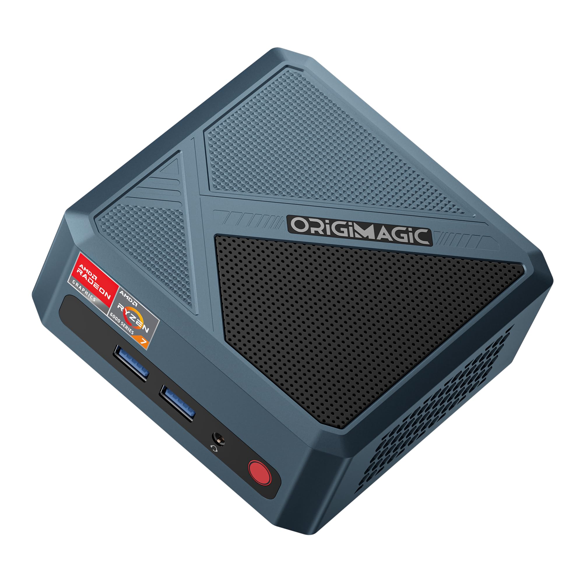 ORIGIMAGIC N2 PRO Office-Gaming-Mini-PC, Ryzen 7 6800H (Beat 6800U, up to 4.7GHz), 32GB DDR5 RAM 512GB PCIe SSD Mini Computer, USB4 *2, HDMI *2, 2.5G RJ45 LAN, WiFi6E, BT5.2 Mini Desktop PC 6800H 32+512G