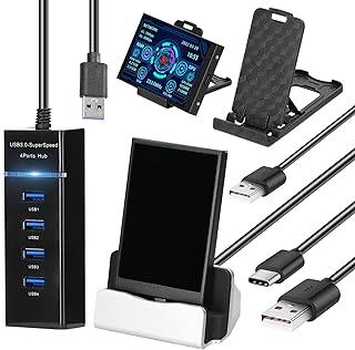 YIWENG Tela de exibição IPS de 3,Tela IPS de 3,5 polegadas Tela Secundária USB Computadores CPU GPU RAM HDD Monitor Hora Data Exibição Horizontal Vertical Interruptor de Tela