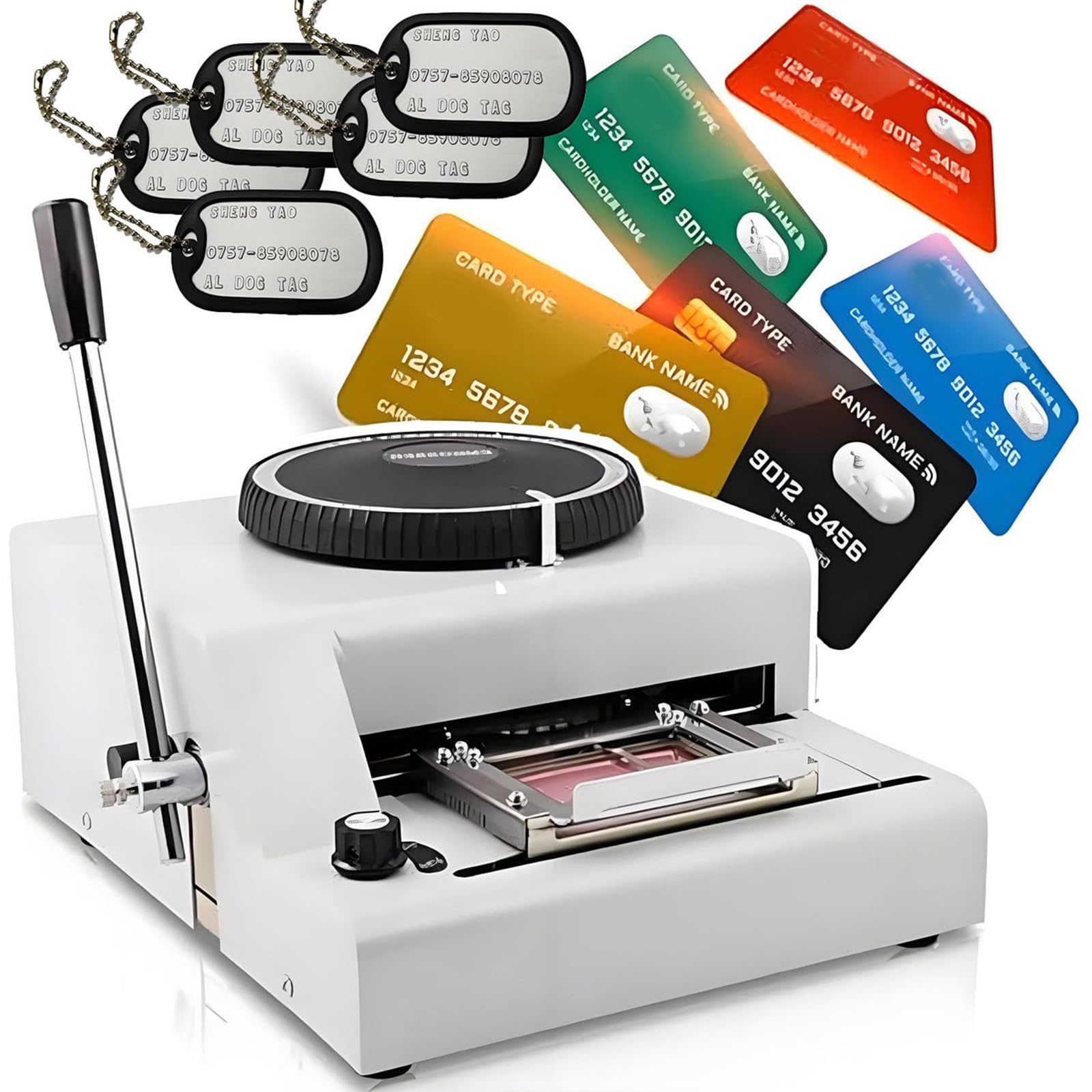 JIADUOFU PVC 72 characters manual card embossing machine,VIP code gift card