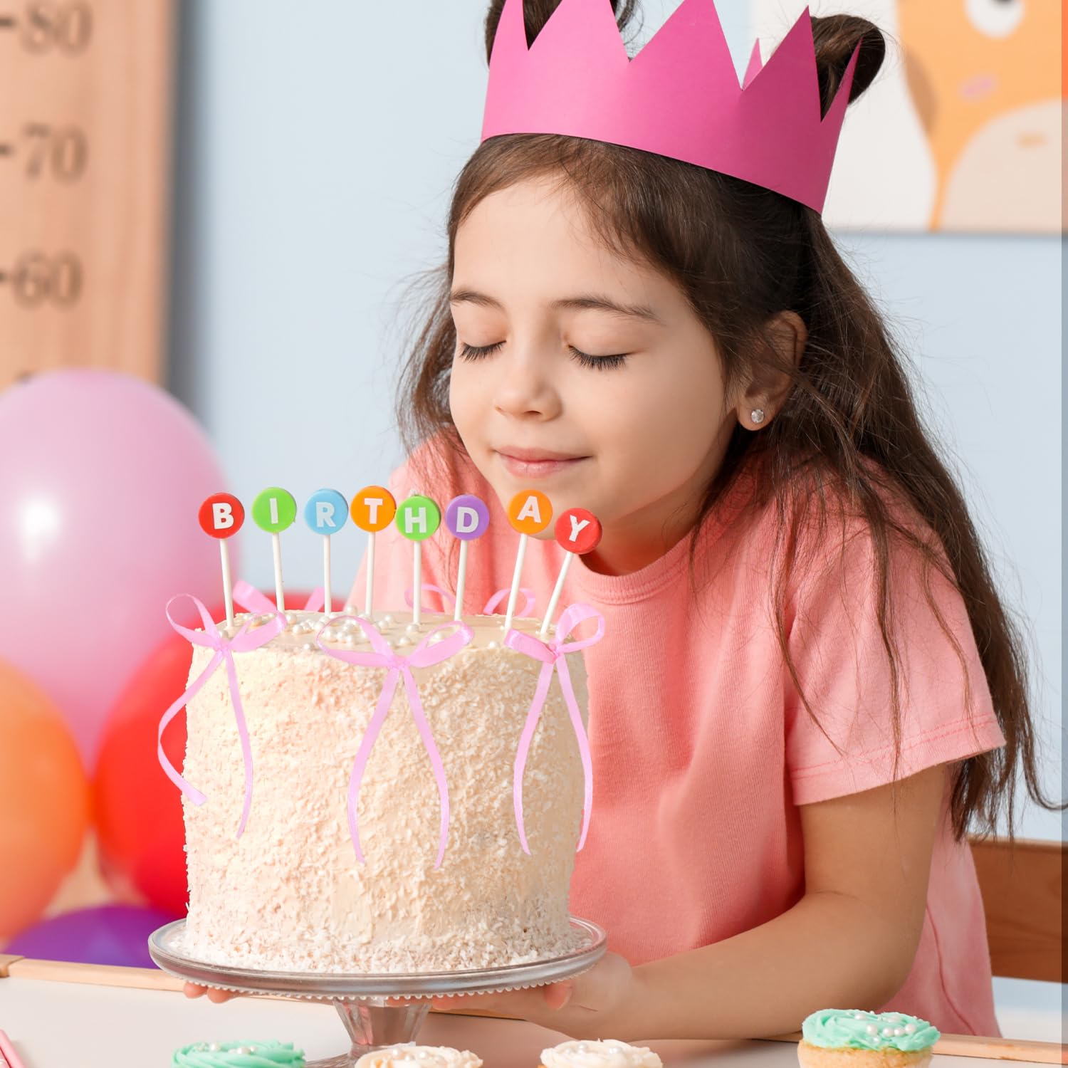 Blumomon Decorazioni per torte con fiocco, 20 pezzi, colore nero, per feste di compleanno per bambini, matrimoni, feste, anniversari di matrimonio, torte, decorazioni per cupcake