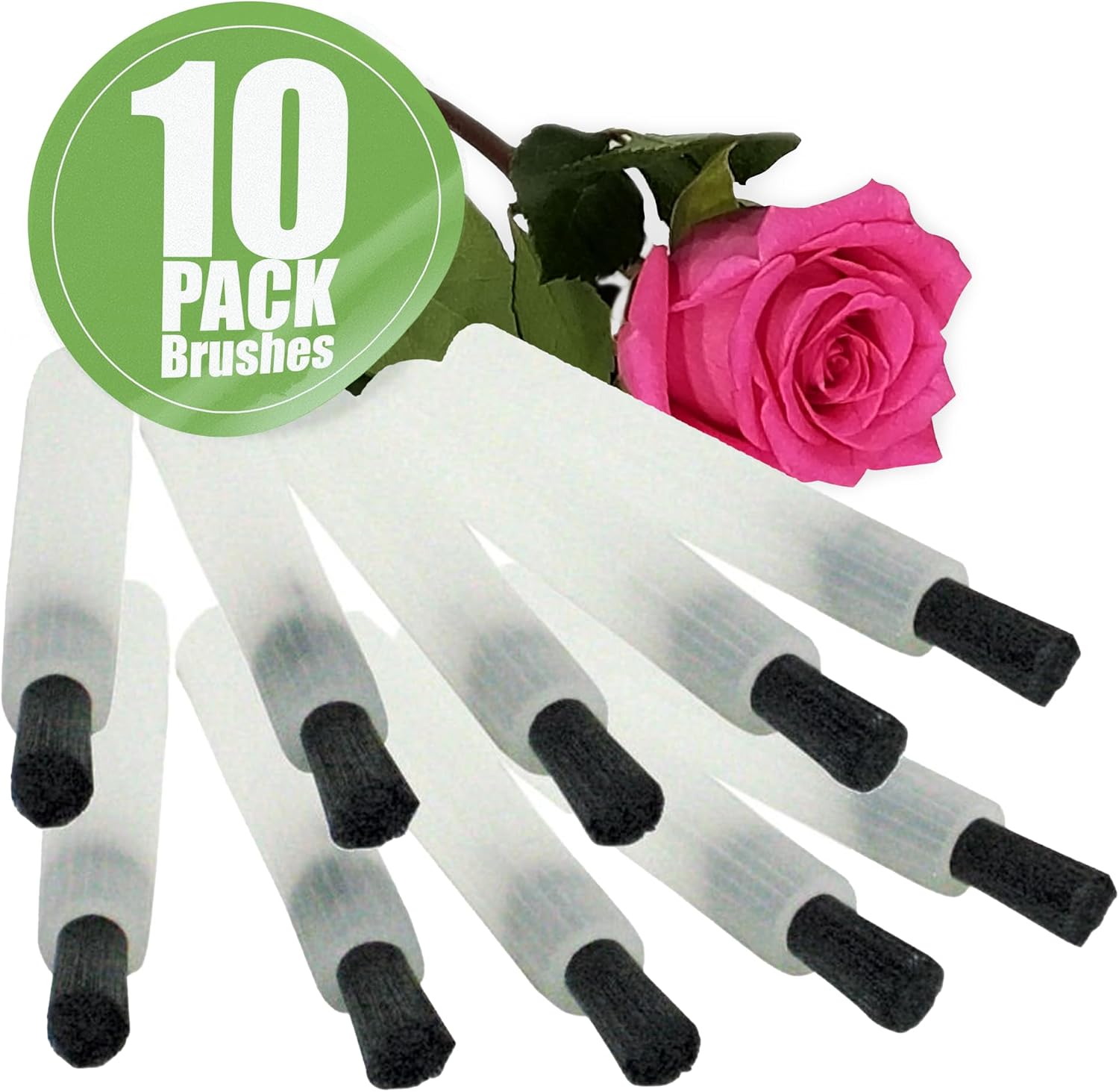 Sparkle Bright All-Natural Jewelry Cleaner - Accessories Cleaning Kit - Small Detail Brushes (Pkg. of 10)