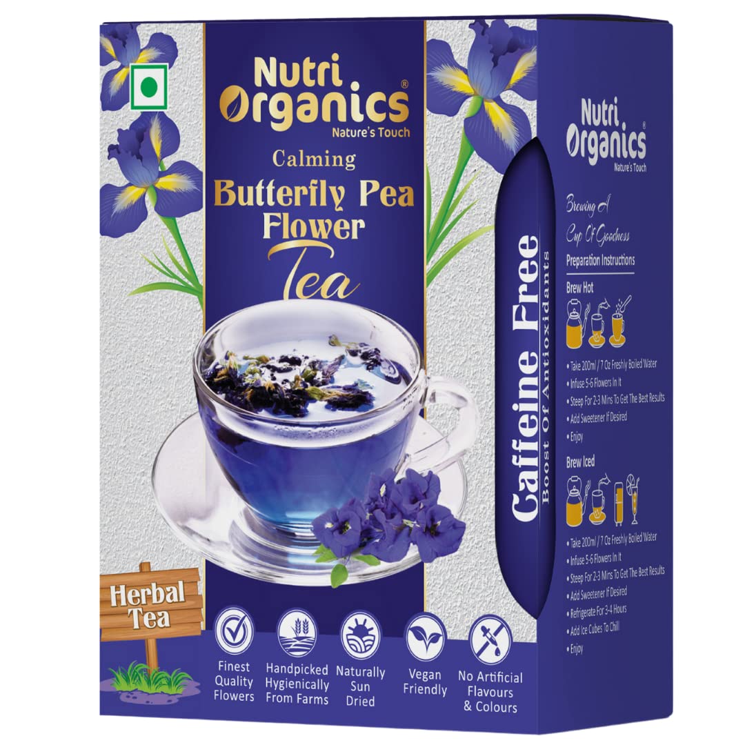 See full amazon price history chart for NutriOrganics Herbal Tea Ayurvedic Butterfly Pea Flower | Shankhpushpi Flower Tea | Caffeine Free And Stress-Relieving For Hot Tea, Iced Tea, And Mocktails, 25 Gram NutriOrganics Herbal Tea Ayurvedic Butterfly Pea Flower | Shankhpushpi Flower Tea | Caffeine Free And Stress-Relieving For Hot Tea, Iced Tea, And Mocktails, 25 Gram (B0BYZ3G75V) Amazon Price History, Amazon Price Tracker