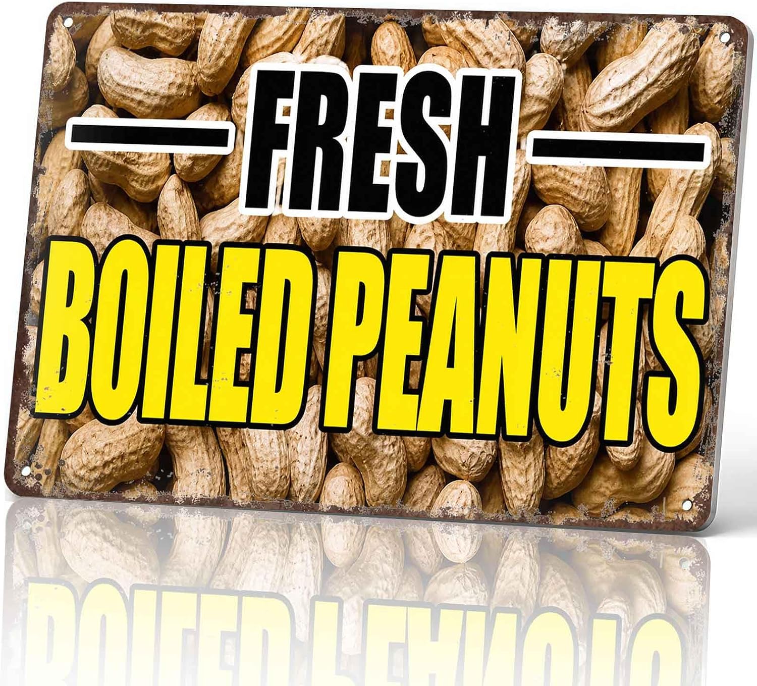 Fresh Boiled Peanuts Metal Sign 8 x 12 Inch