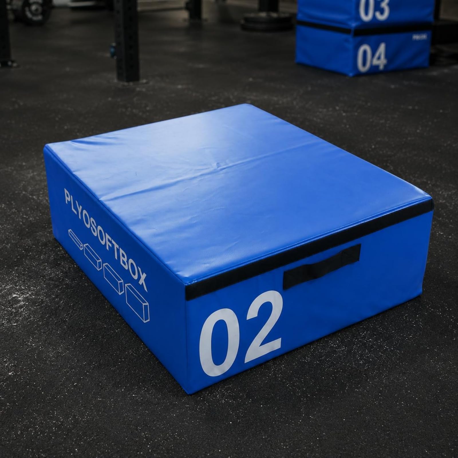 rockible de Entrenamiento de Gimnasia Caja de Salto Banco Step Escalón Pliométrico Modular Espuma Asas Apilable para Mejorar Potencia Control y Equilibrio Adecuada para Gimnasio Estudio y Hogar