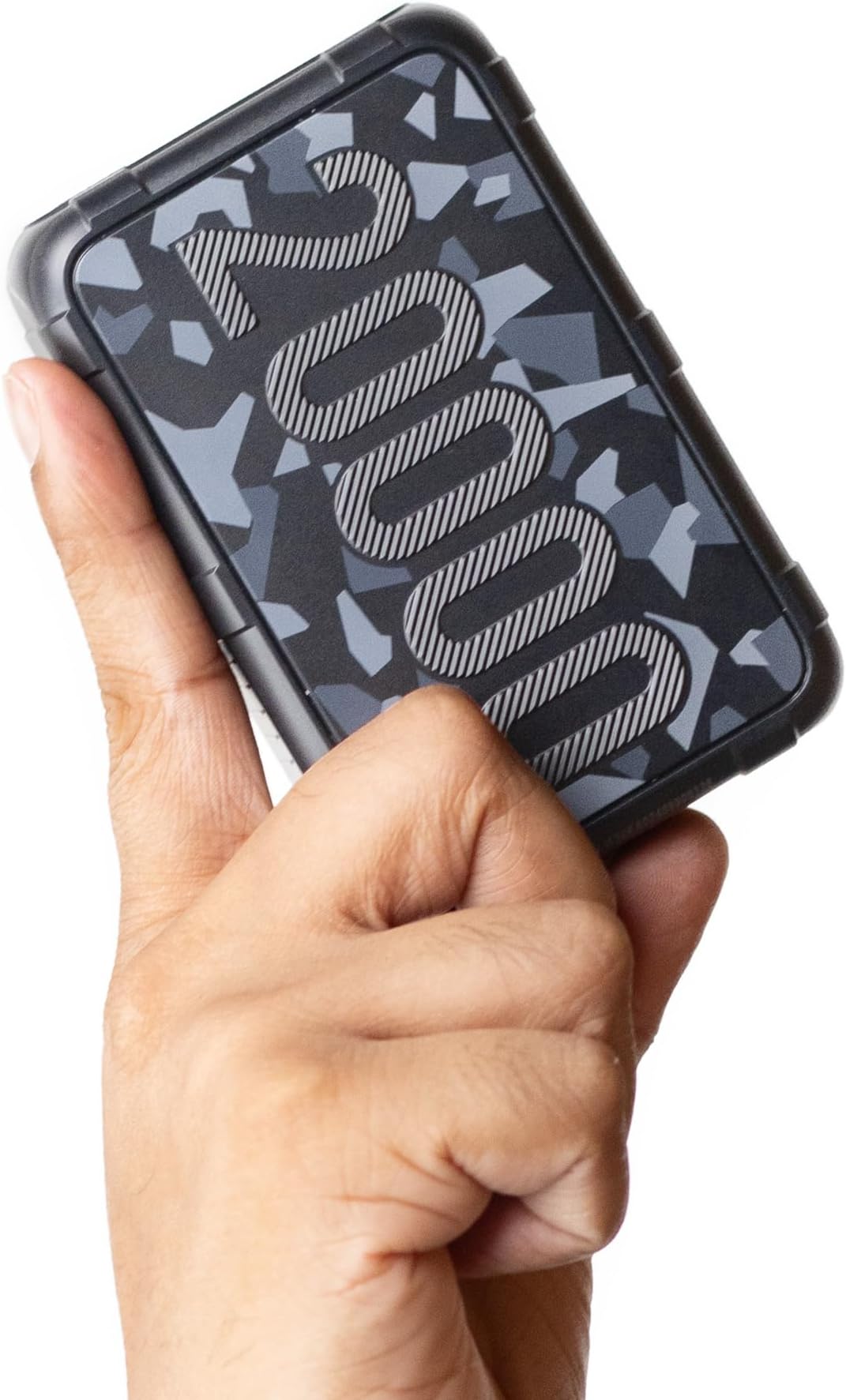 Ambrane 20000mAh Power Bank, Rugged & Compact, 22.5W Fast Charging, Dual USB Type-C Input Output, Power Delivery, Travel-Friendly Compatible with iPhone, Samsung, Android (Force 20K, Black)