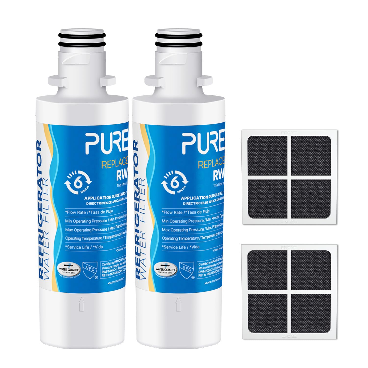 PUREPLUS ADQ747935 Replacement for LG LT1000P MDJ64844601 Kenmore Elite 9980 LT1000 LT1000PC ADQ74793501 LMXS28626S LMXS30796S Refrigerator Water and
