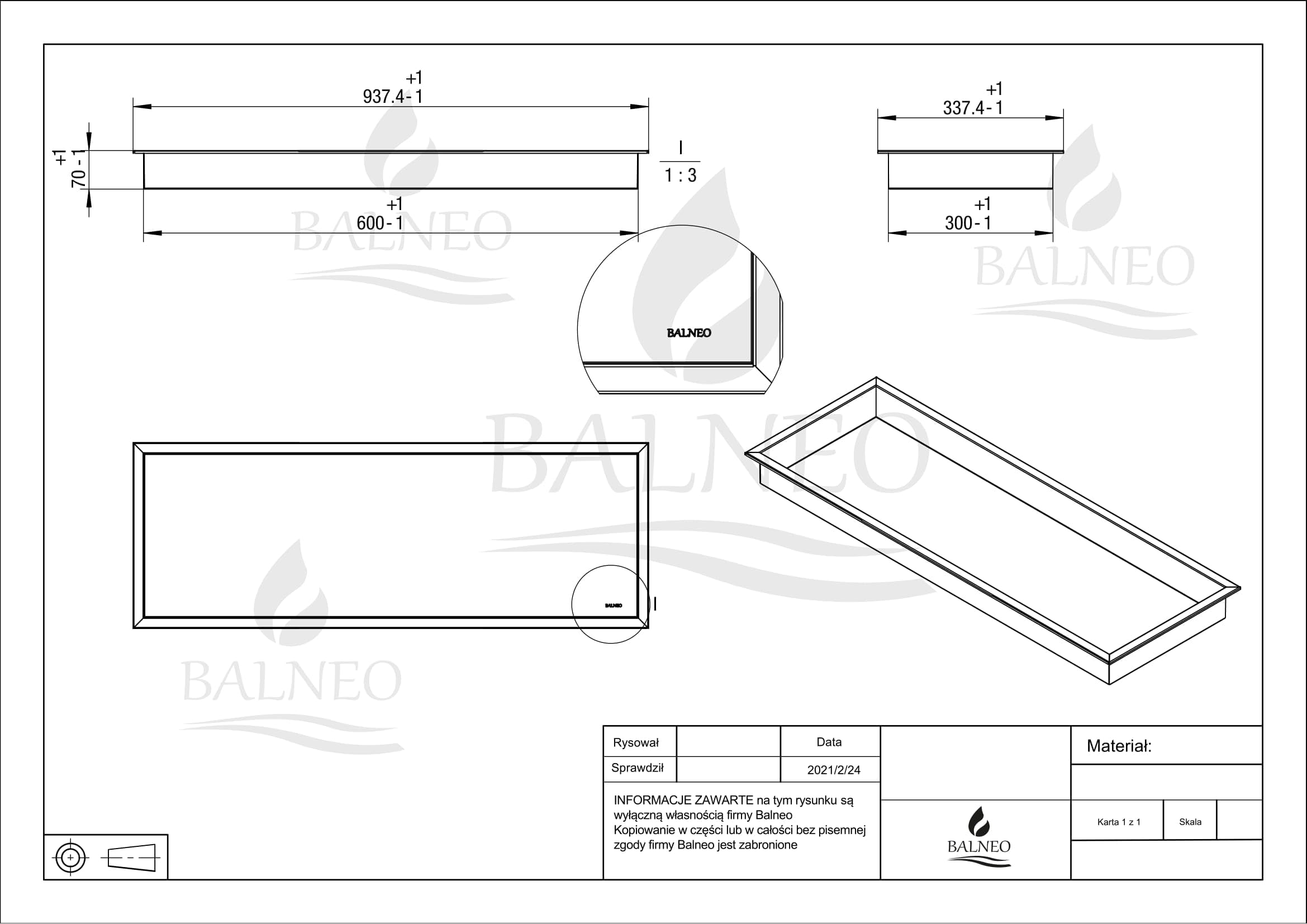 Wall-Box One Nicho de Ducha de Pared de Acero Inoxidable Cobre 90x30x7cm, Impermeable, Instalación Flexible, para Utensilios de Baño, sin Azulejos