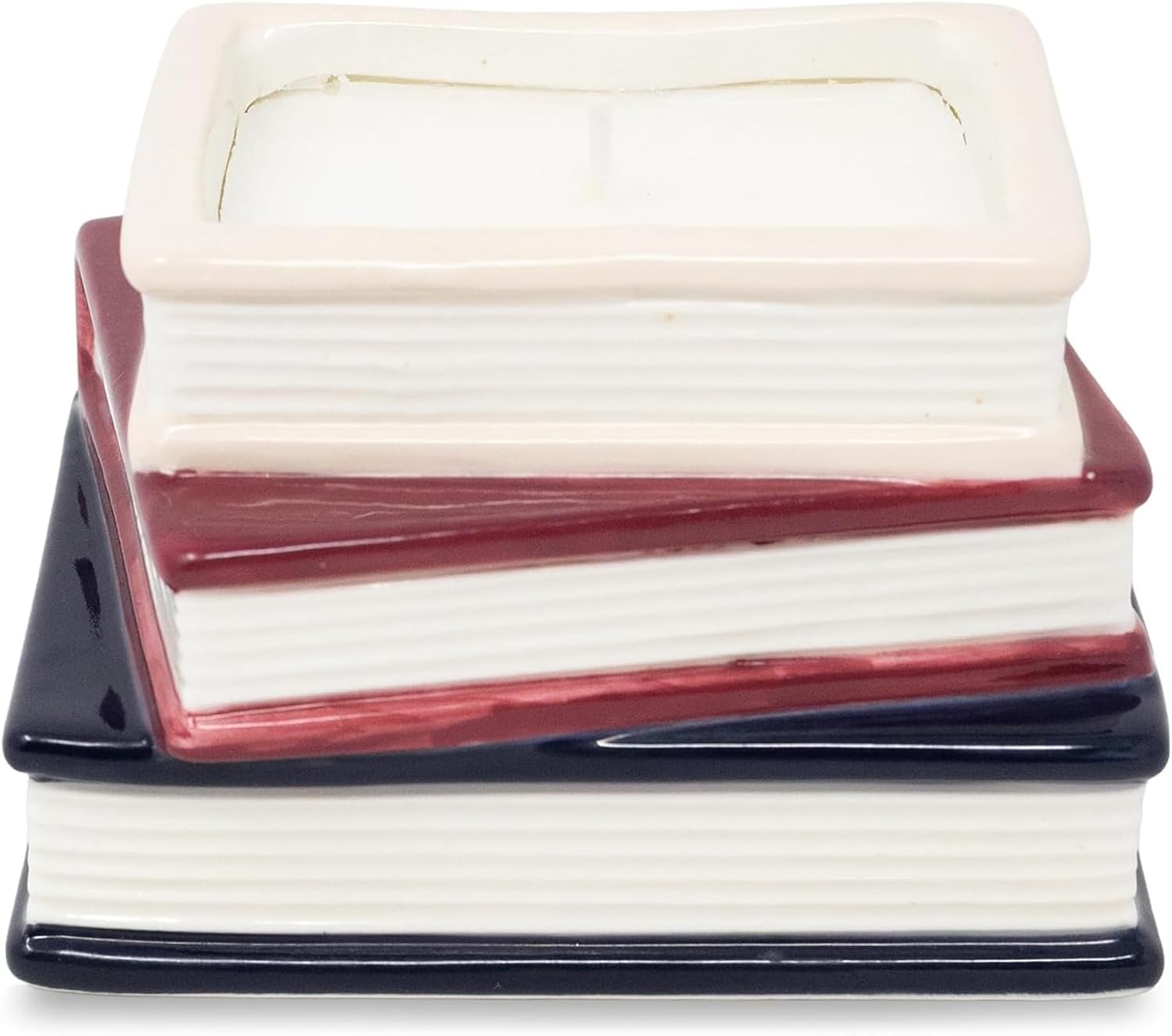 Steel Mill & Co. Book Stack Shape Scented Candle, Jane Austen Titles
