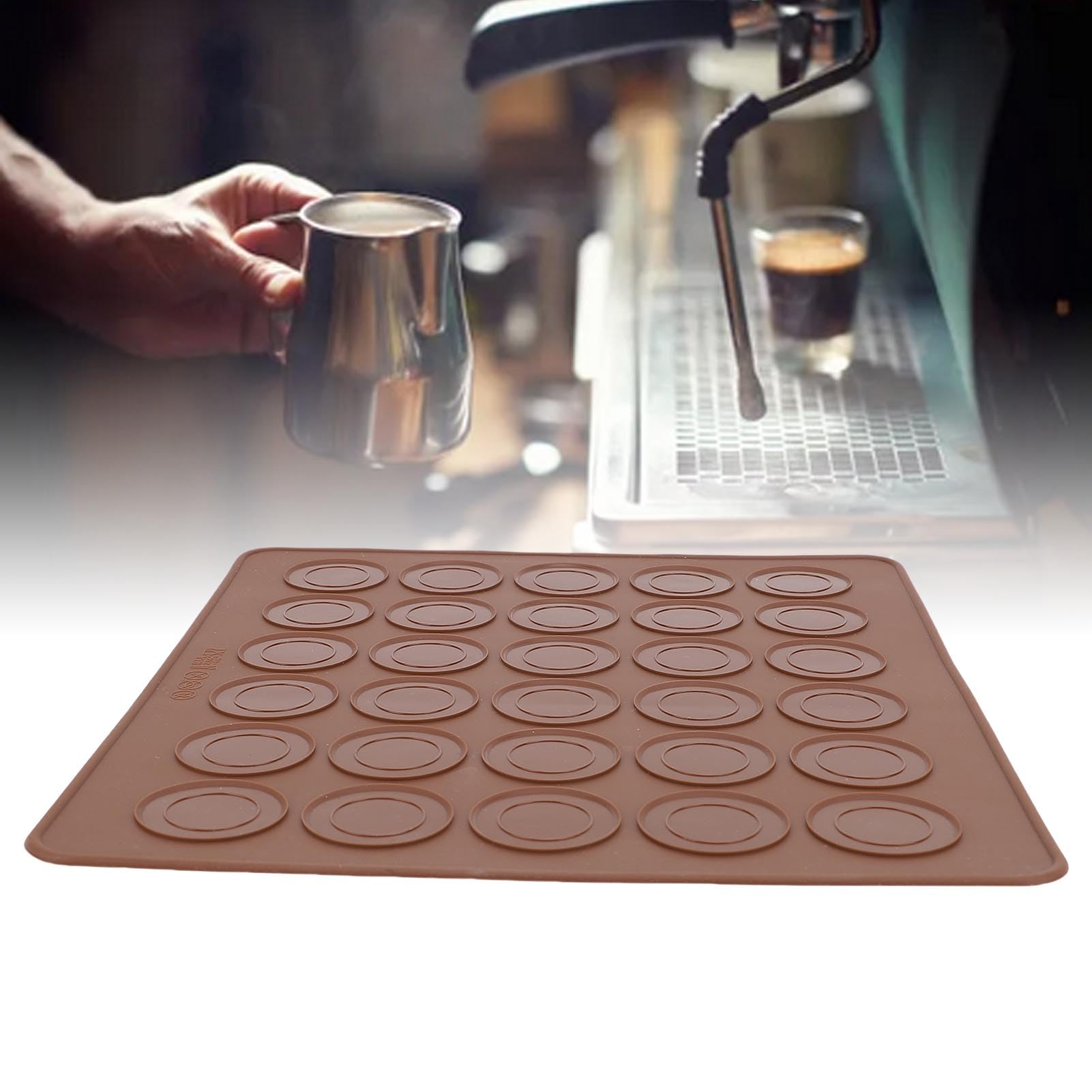Mat macaron en silicone grande capacité à pâtisserie sans bâton 10 feuilles de boulangerie de macaron ronde pour la cuisson de macaron familiale