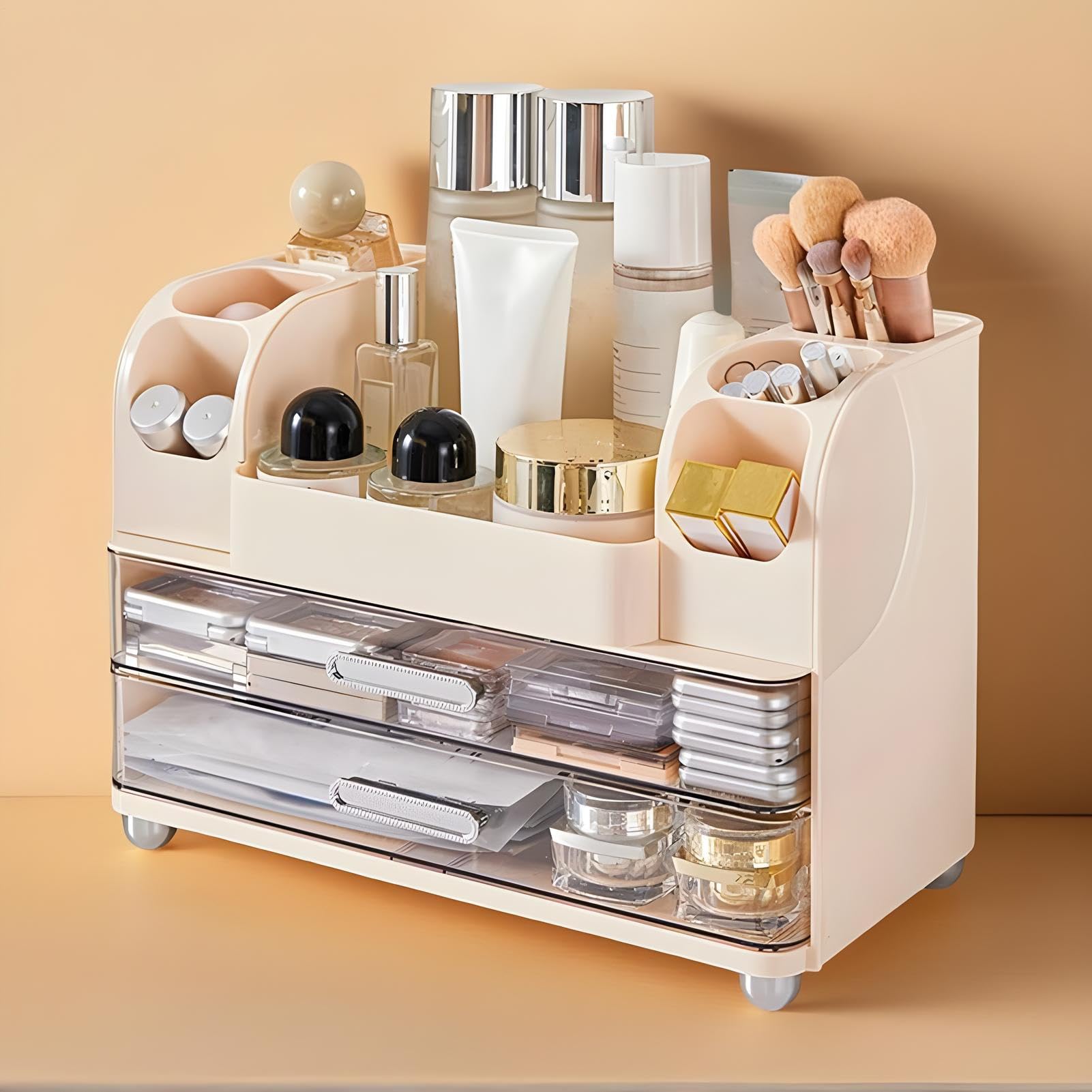 Organizer Trucco Mensola Contenitore Cosmetici Scrivania | Contenitore Per Cosmetici Per La Cassettiera Organizer Per Trucco, Toeletta, Gioielli, Hobby Adatto A Cucina, Scrivania,