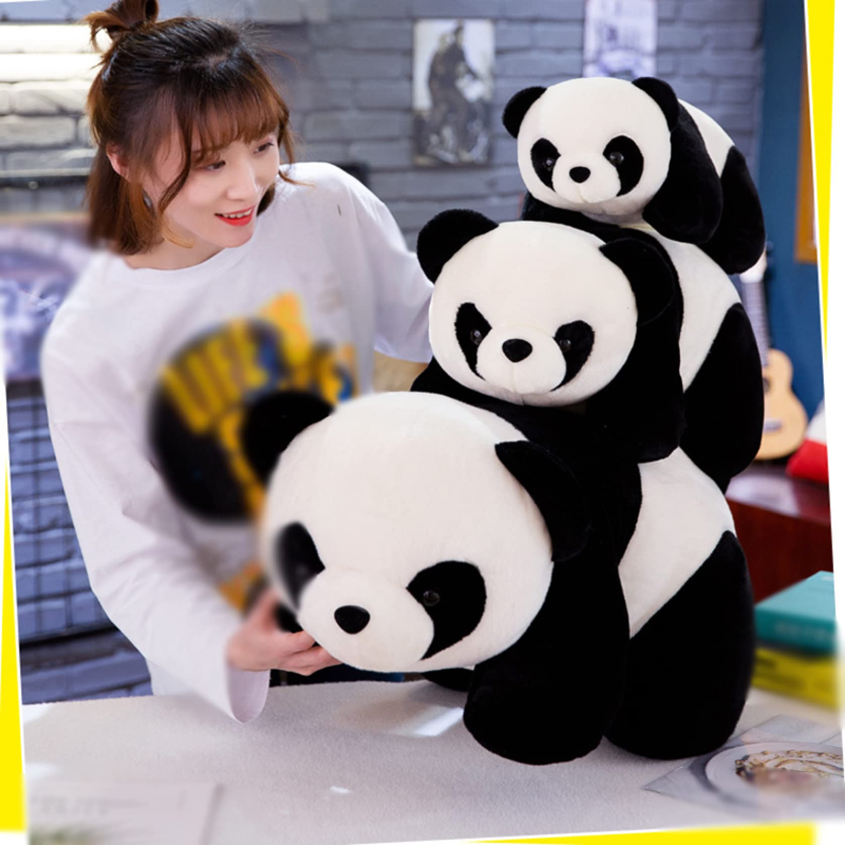 パンダ・スツール・座れるぬいぐるみ Amazon.co.jp: パンダ 座れるアニマル 座れる ぬいぐるみ スツール