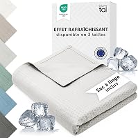 Blumtal Bambuszrost Hűsítő Takaró 150x200cm - Oeko-TEX Tanúsított Légáteresztő Nyári Pléd - Szürke Ágytakaró Kanapéra 1