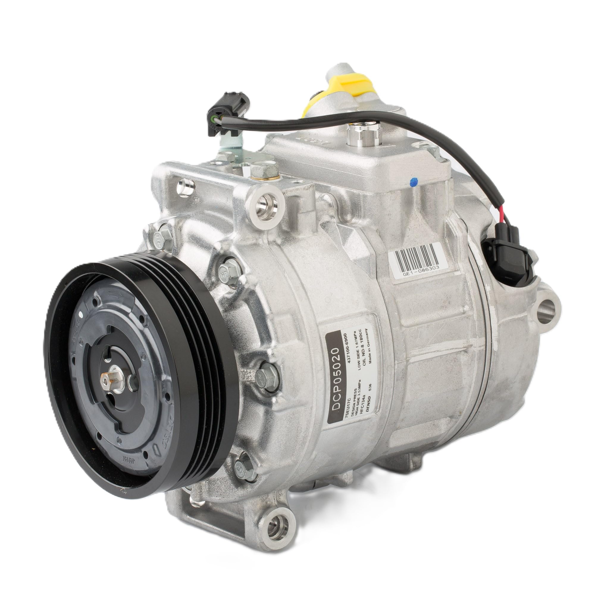 DENSO Compresseur de climatisation (Référence DCP05020) pour la climatisation du véhicule – Qualité OE, remplacement direct, performance fiable, refroidissement efficace, faible charge moteur | Compatible avec: BMW 5, 5 Touring, 7