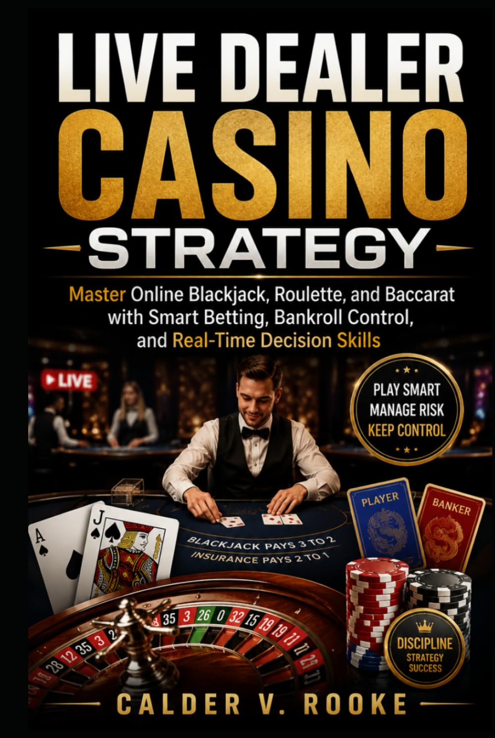 Live Dealer Casino Strategy: Master Online Blackjack, Roulette, and Baccarat with Smart Betting, Bankroll Control, and Real-Time Decision Skills