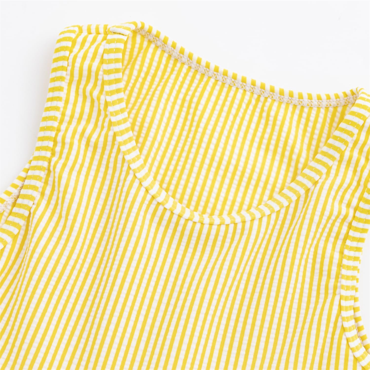 LIZENS Girls Two Piece Swimwear Striped Swimsuit for Kids Girls Swimsuit Tankini Set - Image 3