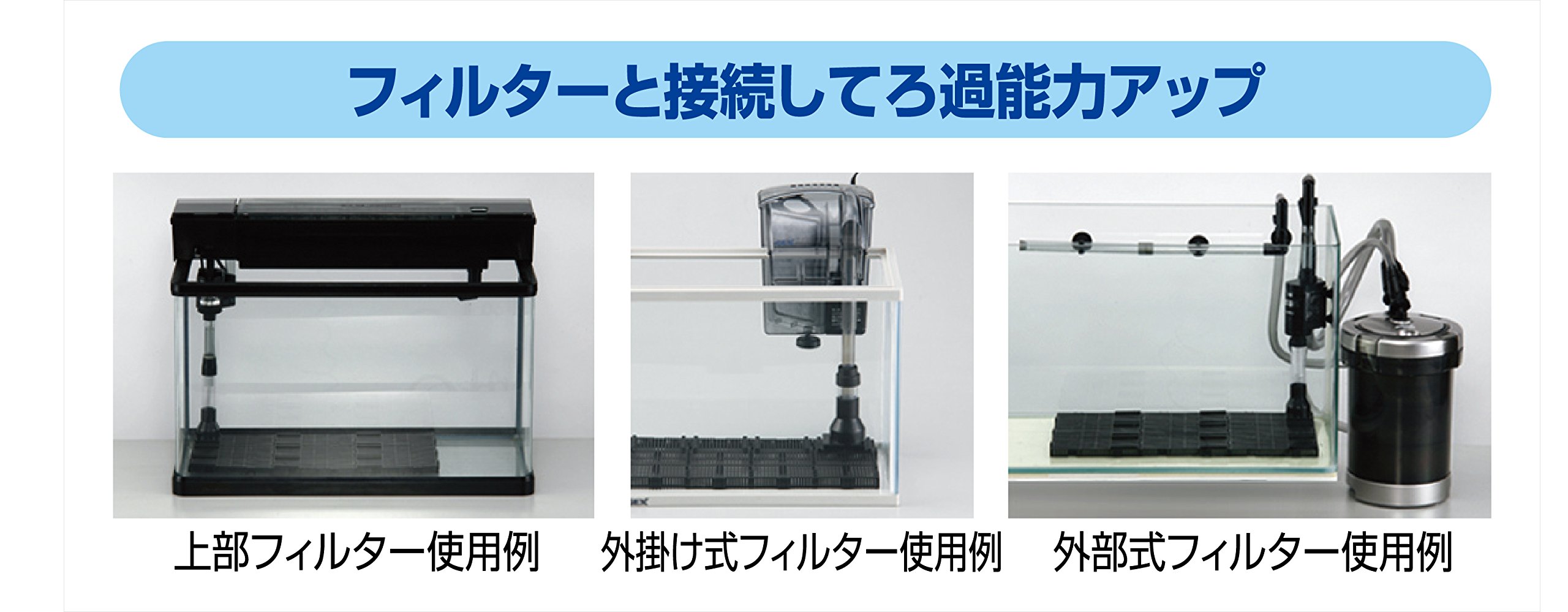 Amazon | ジェックス GEX AQUA FILTER マルチベースフィルター L 薄型